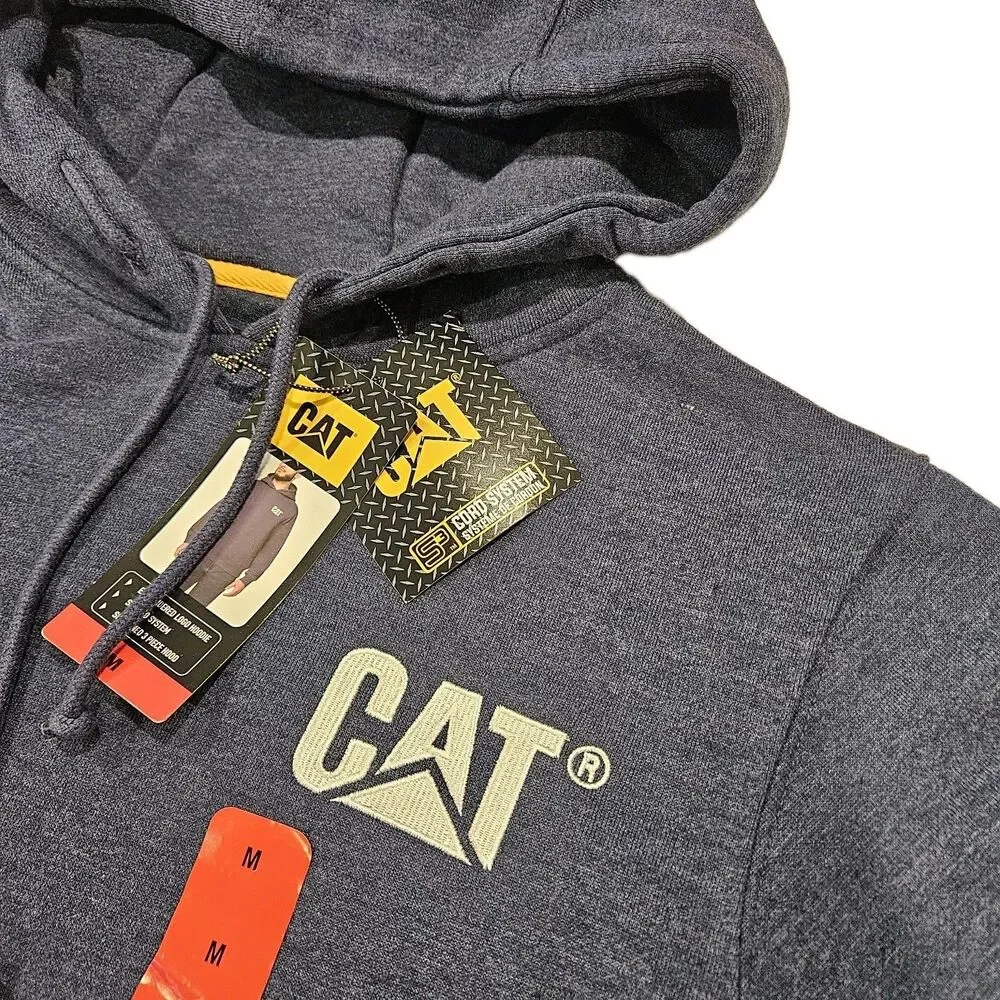 Caterpillar Heavyweight Hooded Sweatshirt Men's, Medium, Blue / New Imperfection